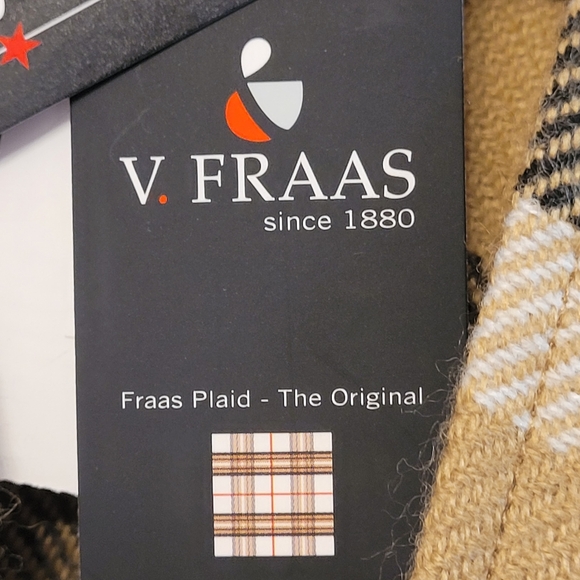 FRAAS Plaid Oversized Cashmink® Camel Scarf - Picture 6 of 7